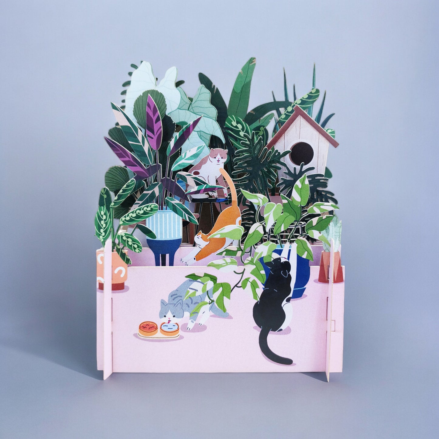 Botanical Cats 3D Pop Up Card - ad&i