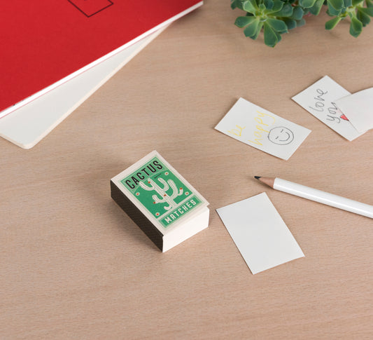 Cactus Matchbox Notepad - ad&i