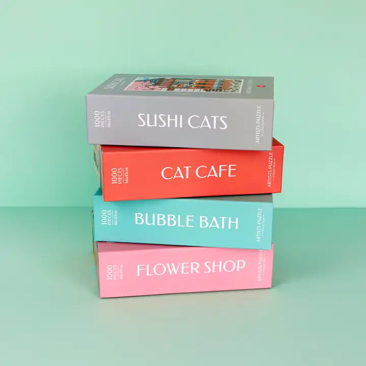 Cat Cafe 1000 Piece Puzzle