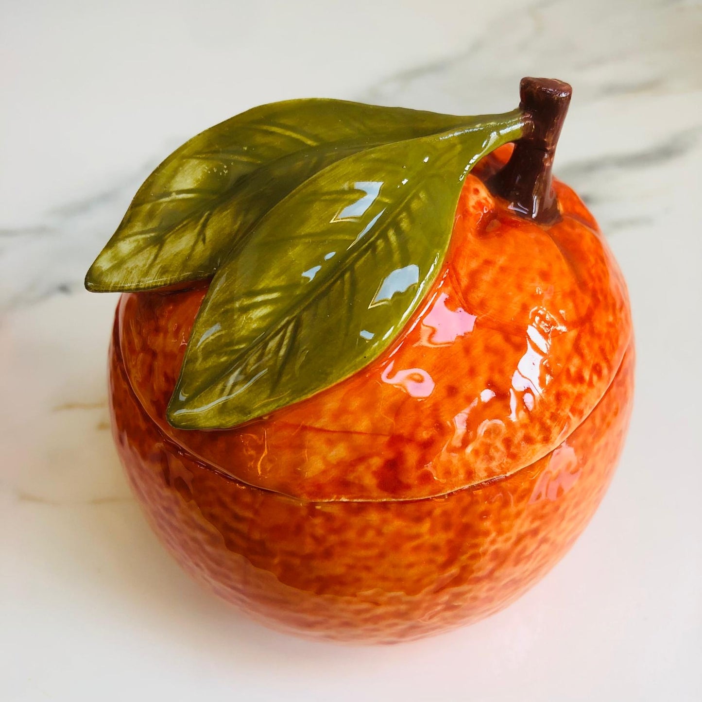 Ceramic Orange Storage Jar - ad&i