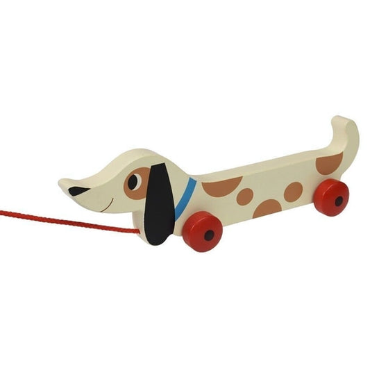 Charlie The Sausage Dog Wooden Pull Along Toy - ad&i