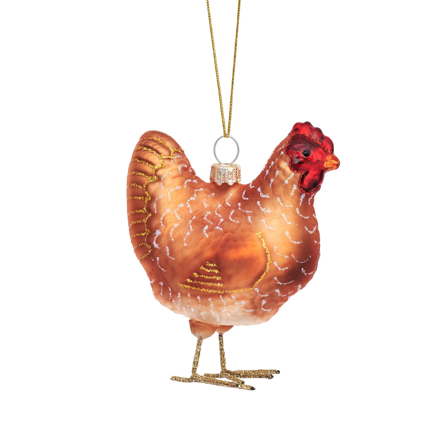 Chicken Shaped Christmas Tree Bauble - ad&i