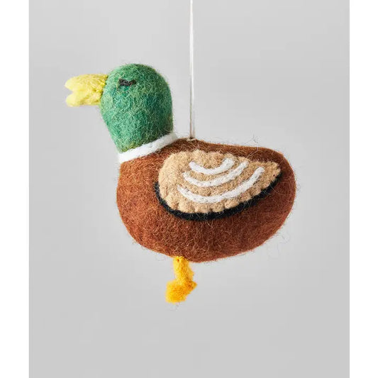Duck Hanging Felt Ornament