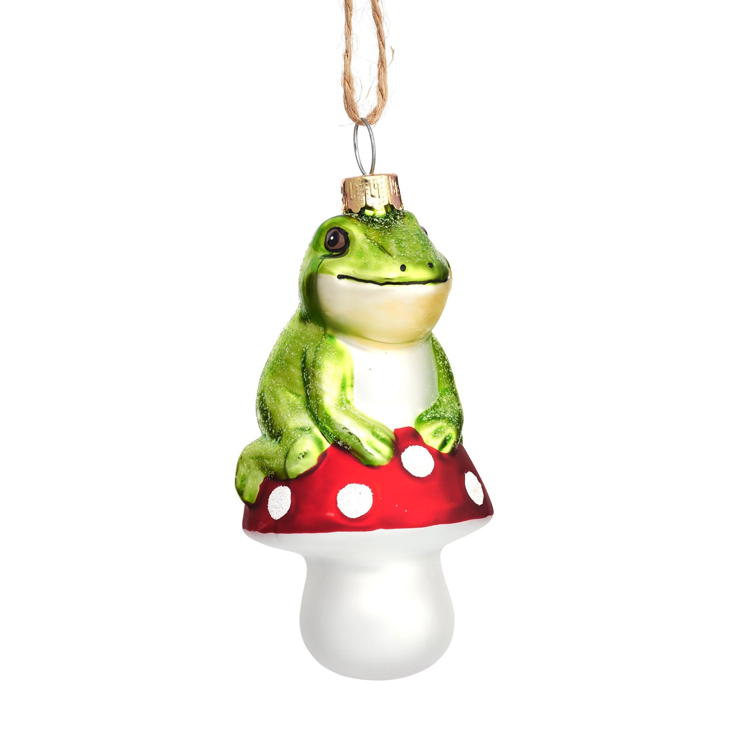 Frog On A Mushroom Christmas Tree Bauble - ad&i