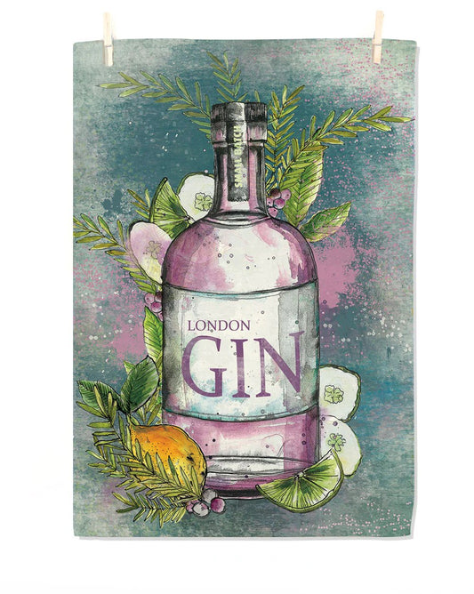 Gin Print Tea Towel - ad&i