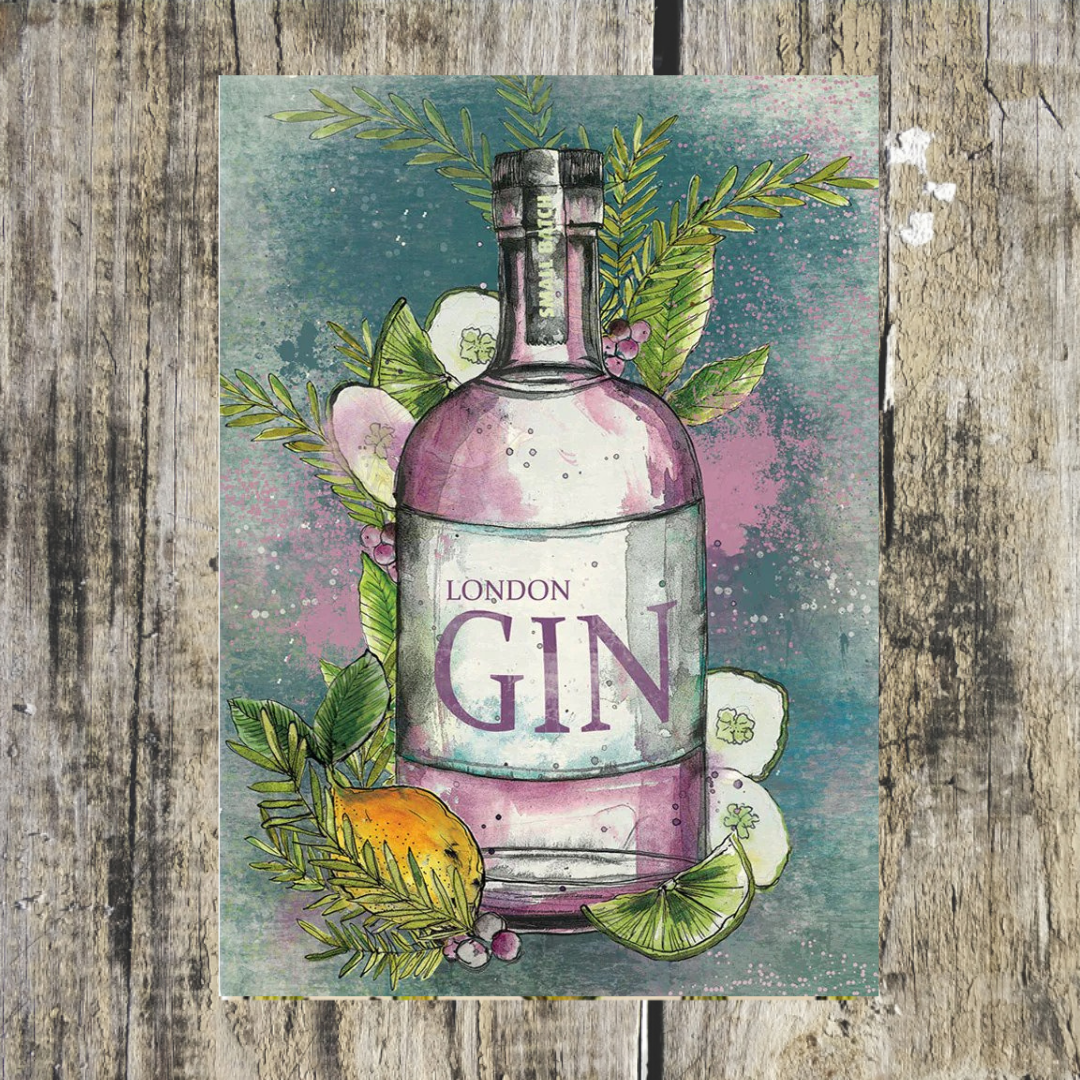 Gin Print Tea Towel - ad&i