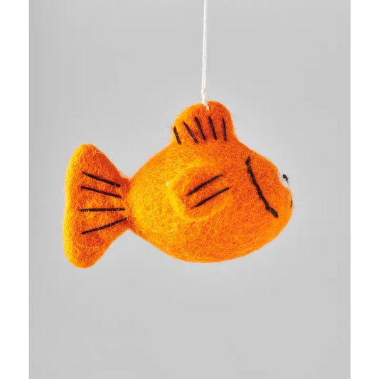 Goldfish Hanging Felt Ornament