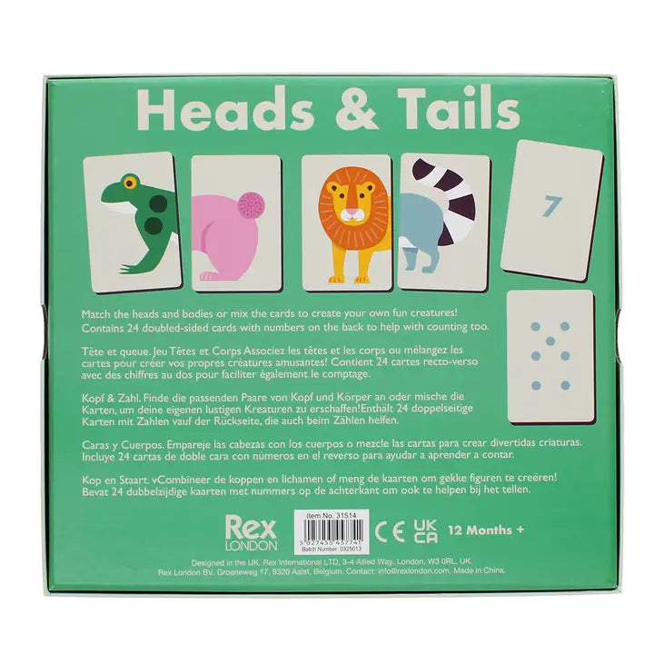 Animals Heads and Tails Game