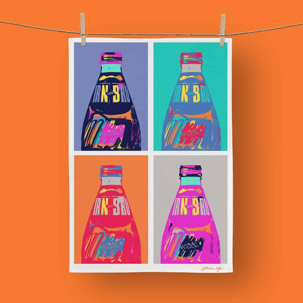 IRN-BRU POP! Art Tea Towel - ad&i