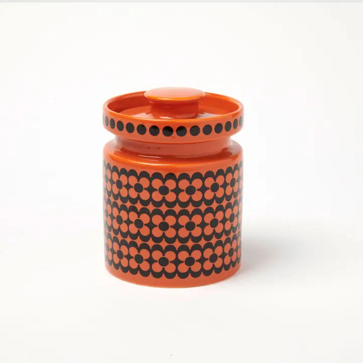 Magpie x Hornsea Orange Repeat Flower Mini Jar - ad&i