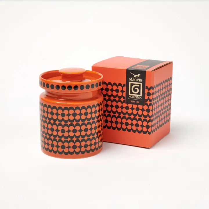 Magpie x Hornsea Orange Repeat Flower Mini Jar - ad&i