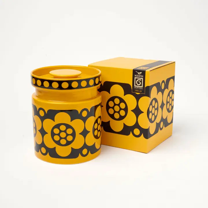 Magpie x Hornsea Yellow Geo Flower Mini Jar