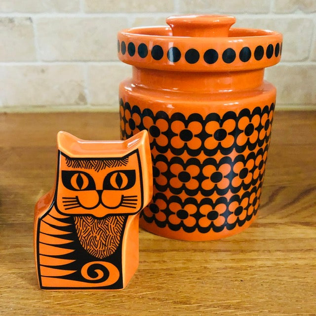 Magpie x Hornsea Orange Repeat Flower Mini Jar - ad&i