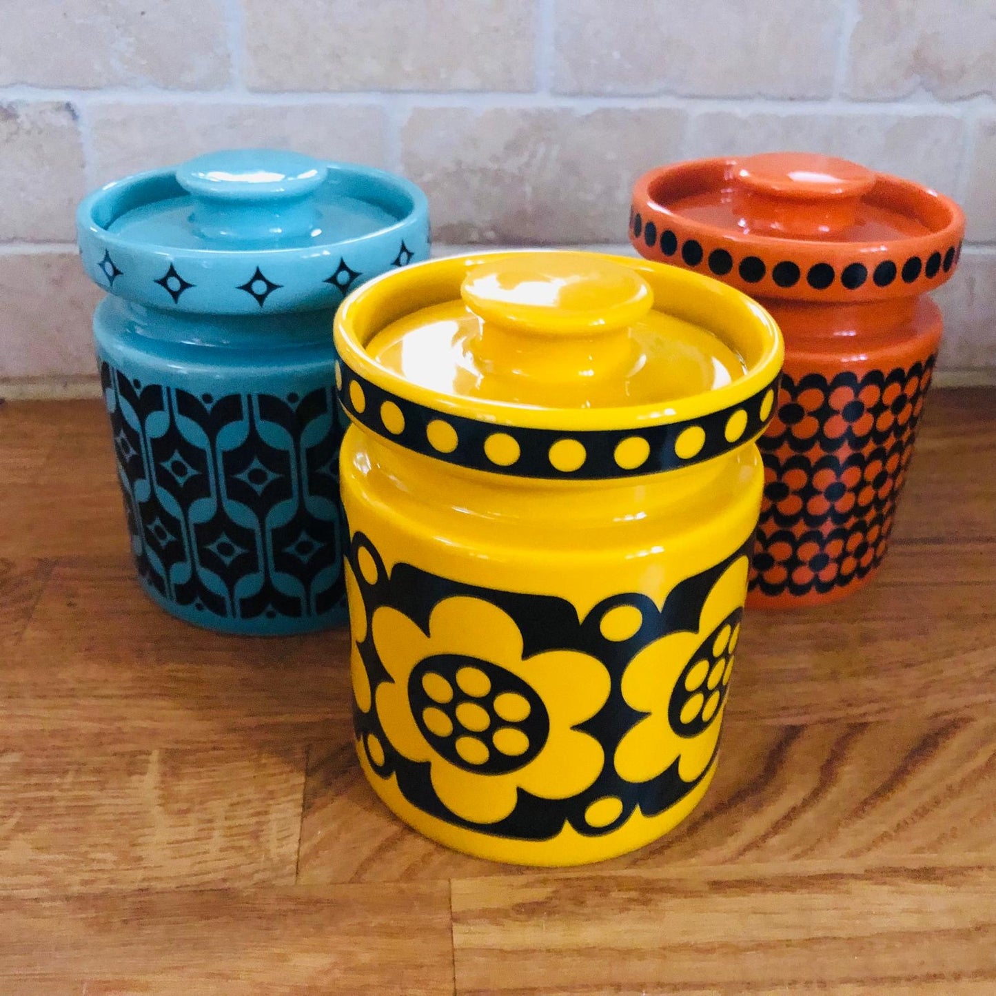 Magpie x Hornsea Yellow Geo Flower Mini Jar