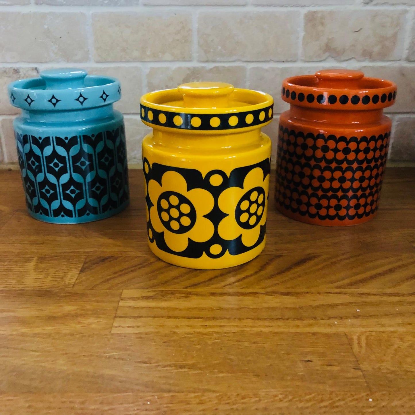 Magpie x Hornsea Yellow Geo Flower Mini Jar