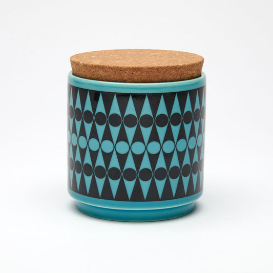 Magpie x Hornsea Backgammon Teal Storage Jar - ad&i