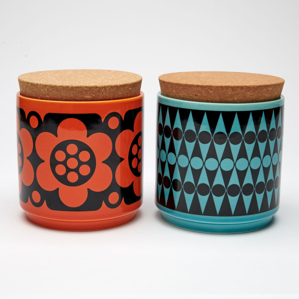 Magpie x Hornsea Backgammon Teal Storage Jar - ad&i