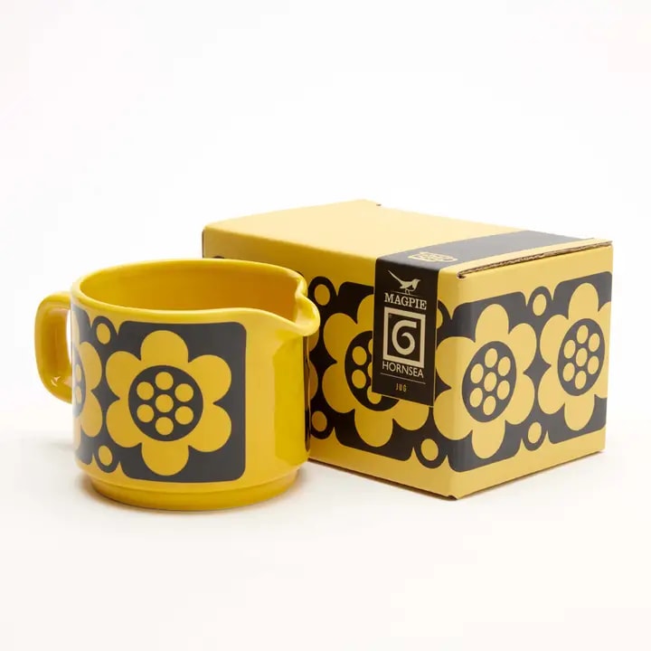 Magpie x Hornsea Jug Yellow Geo Flower - ad&i
