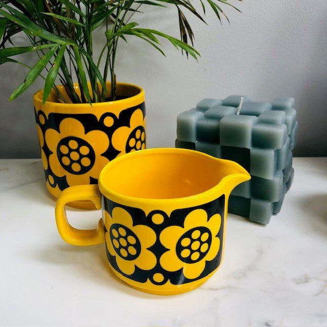 Magpie x Hornsea Jug Yellow Geo Flower - ad&i