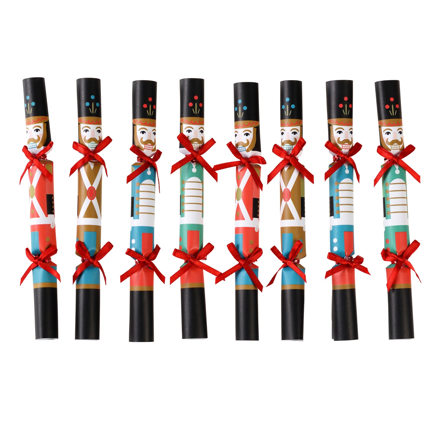 Mini Christmas tree decorations (pack of 8) - Nutcracker Soldier - ad&i