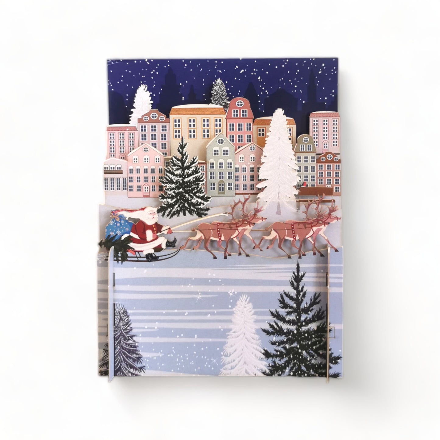 Santa Is On His Way 3D Pop Up Card