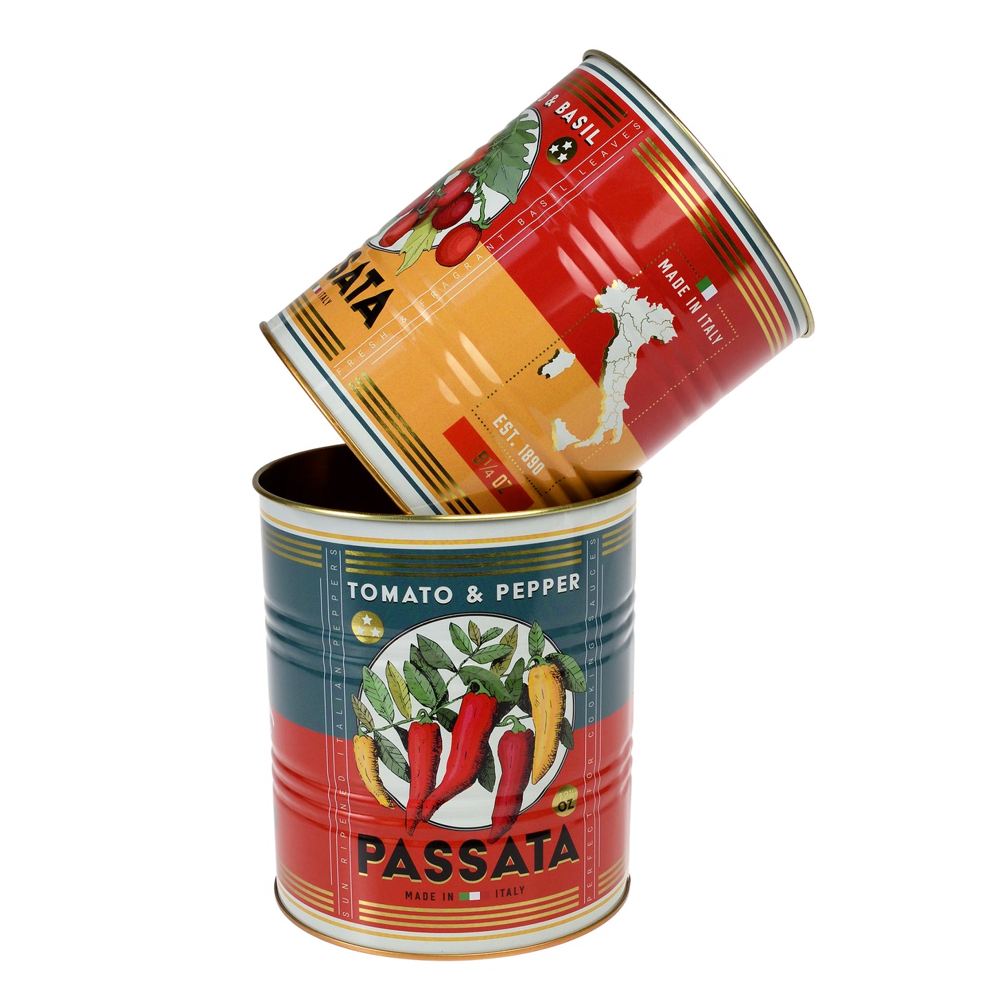 Set Of Two Passata Storage Tins - ad&i