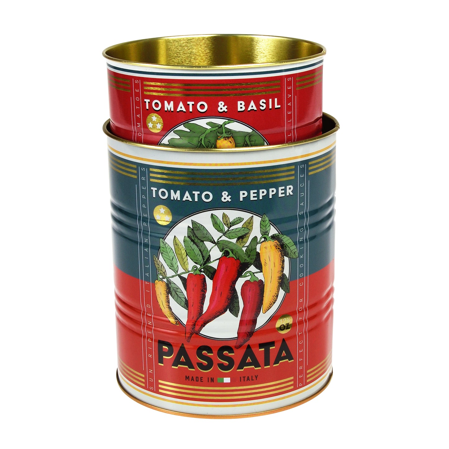 Set Of Two Passata Storage Tins - ad&i