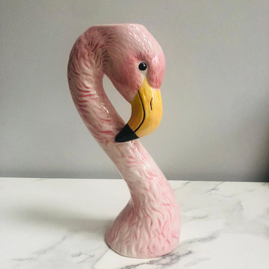 Small Pink Flamingo Head Vase - ad&i