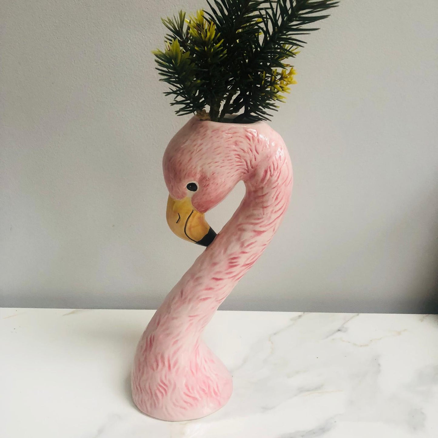 Small Pink Flamingo Head Vase - ad&i