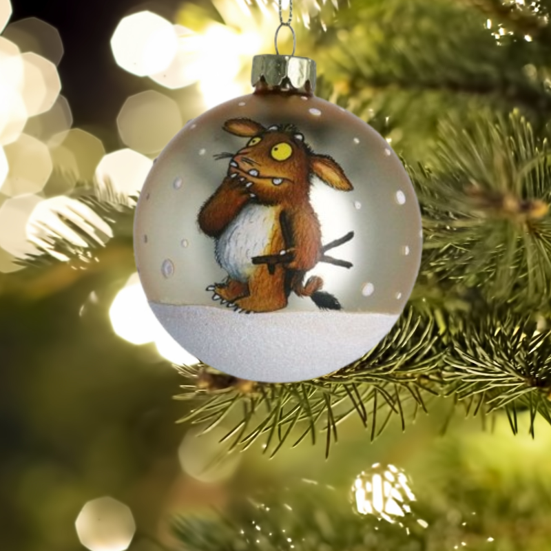 Snowy Gruffalo’s Child Matt Gold Glass Bauble