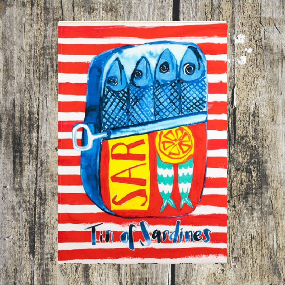 Tin of Sardines Tea Towel - ad&i