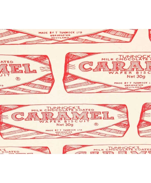 Tunnock's Caramel Wafer Repeat Tea Towel
