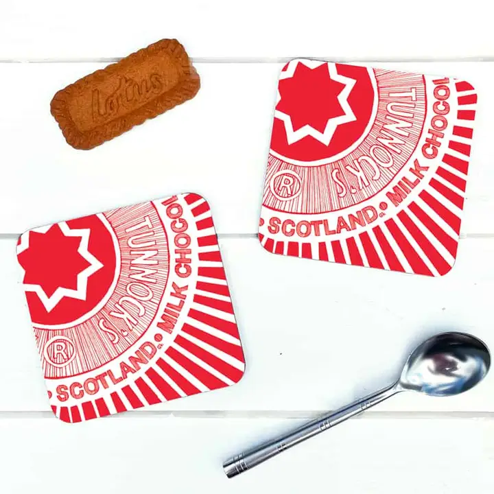 Tunnock's Tea Cake Wrapper Coaster
