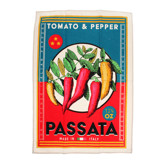 Vintage Passata Print Tea Towel - ad&i