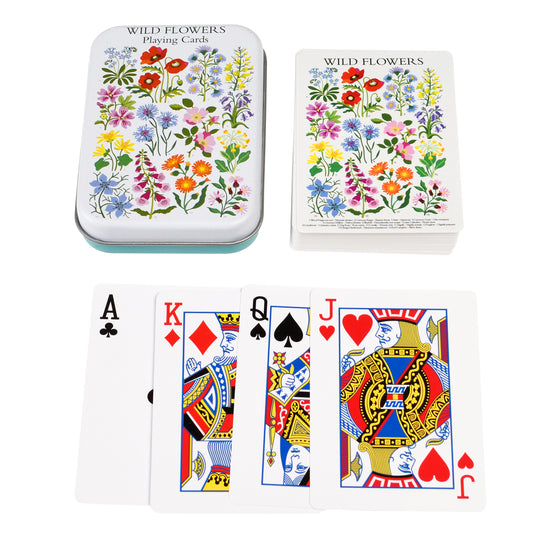 Wild Flowers Playing Cards in a Tin - ad&i