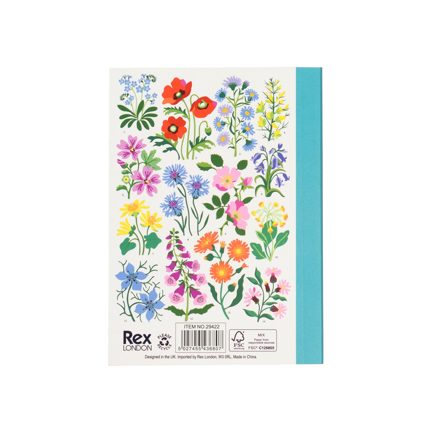 Wild Flowers A6 Notebook - ad&i