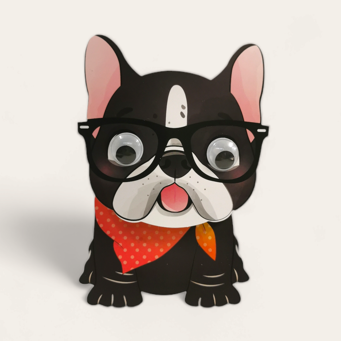 Wobbly Head Pug Card - ad&i