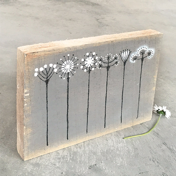 Wood Painting-Six Flowers - ad&i