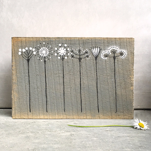 Wood Painting-Six Flowers - ad&i