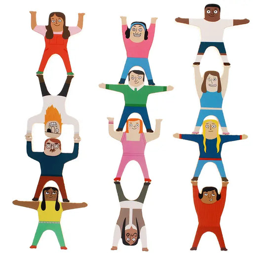 Wooden Stacking Characters Game - ad&i