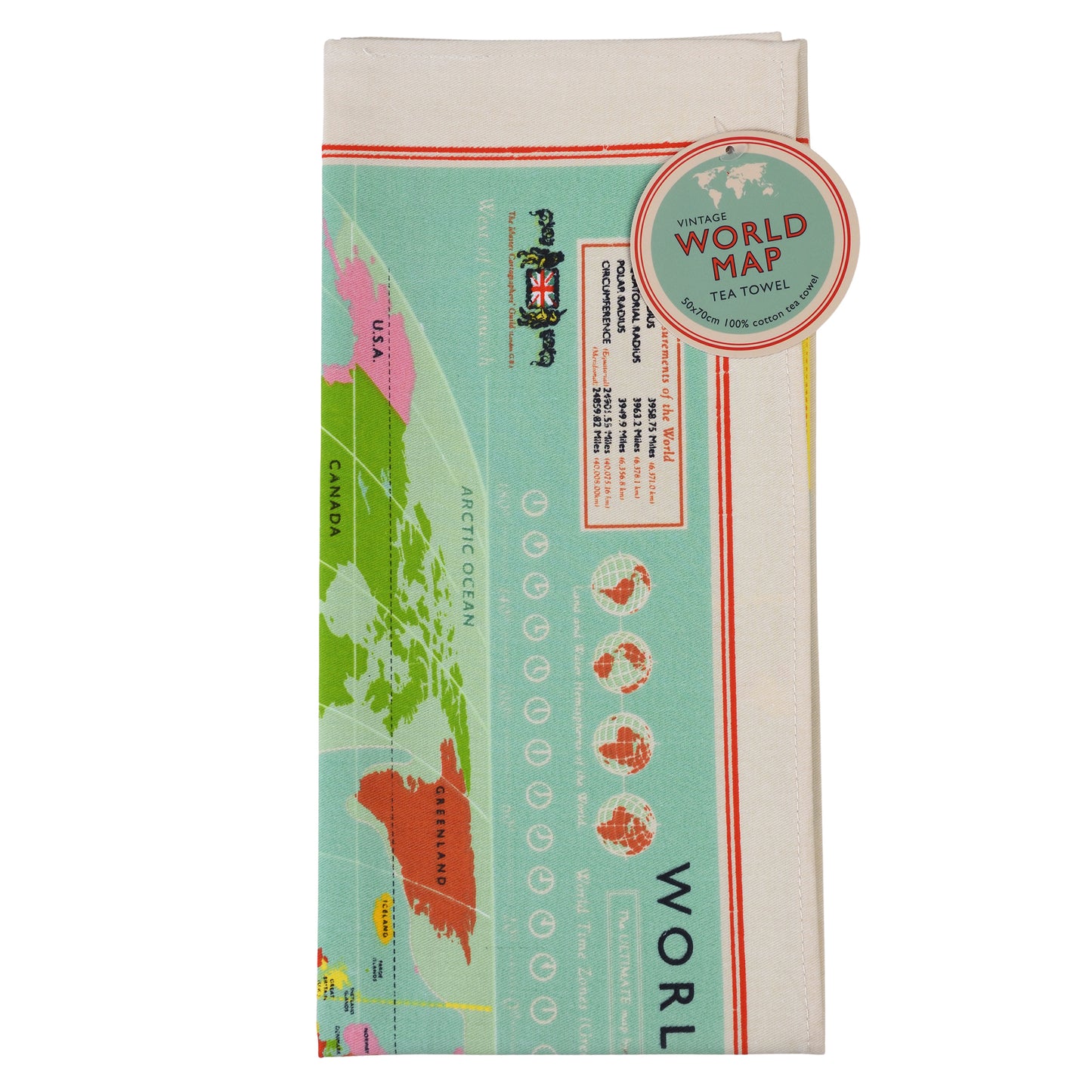 World Map Tea Towel - ad&i