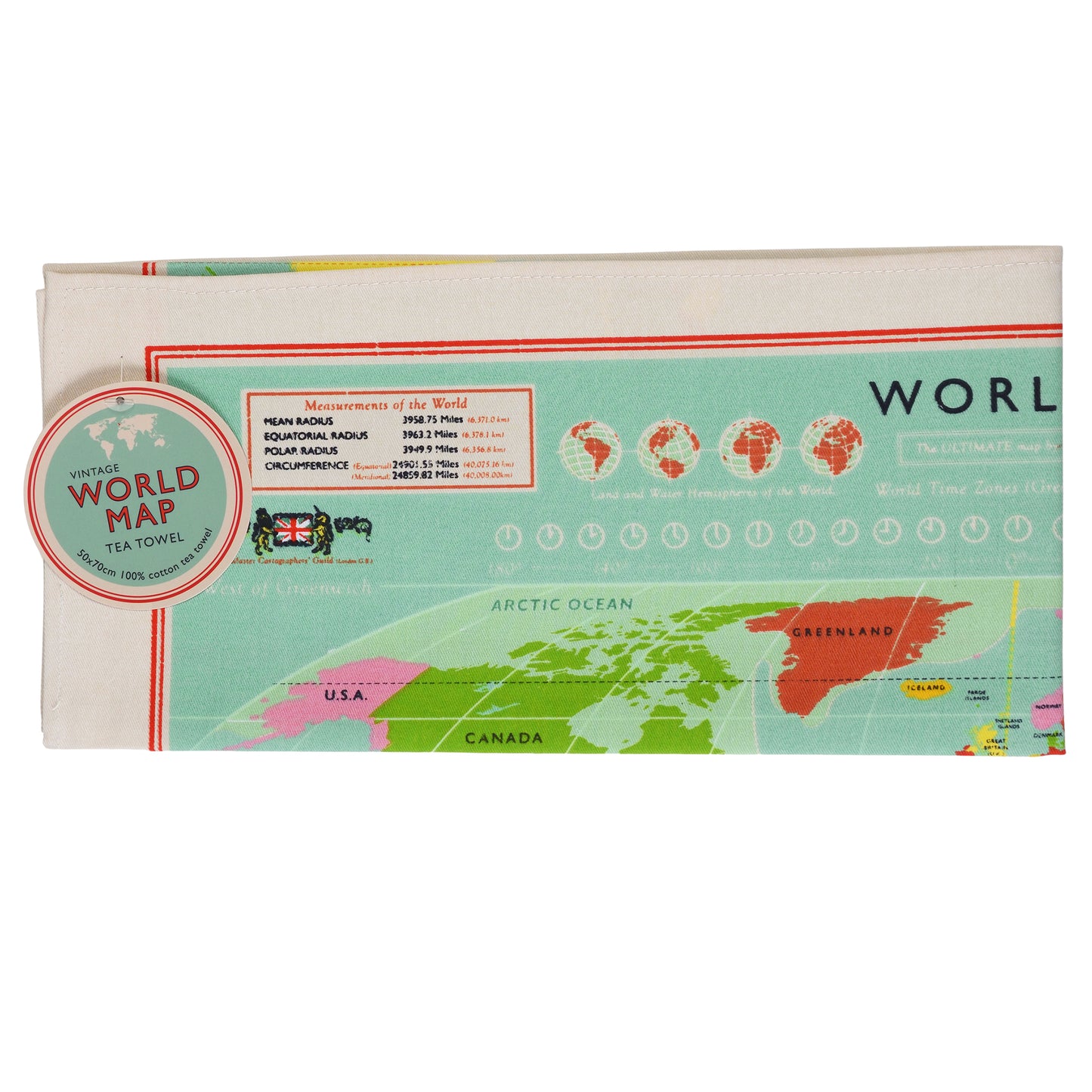 World Map Tea Towel - ad&i