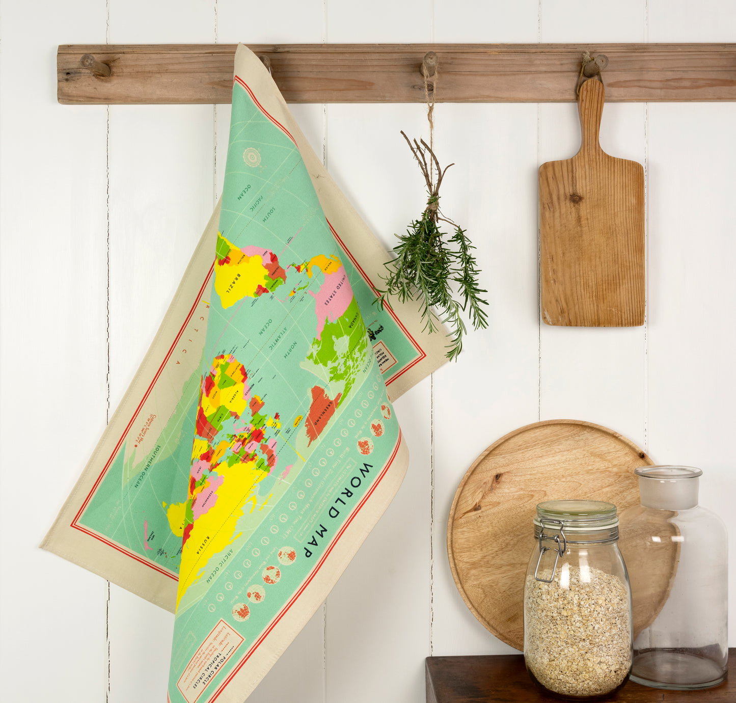 World Map Tea Towel - ad&i