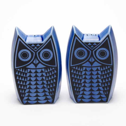 Magpie x Hornsea Blue Owl Salt and Pepper Shaker Set - ad&i