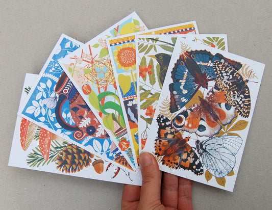 British Wildlife A6 Postcard Pack by Printer Johnson-ad&i