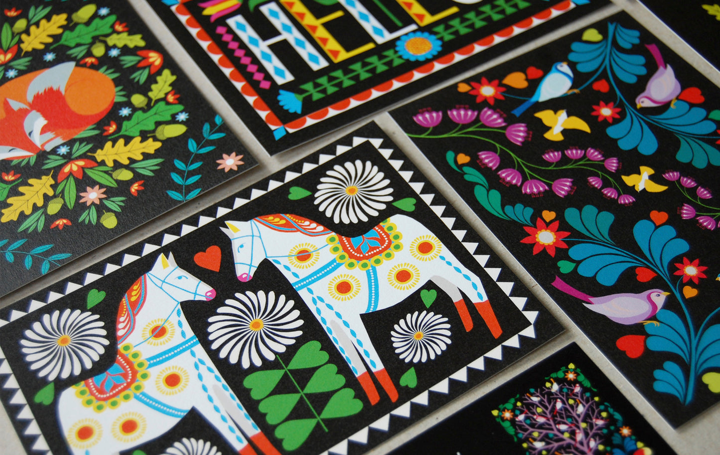 Folk Forest A6 Postcard Pack by Printer Johnson - ad&i