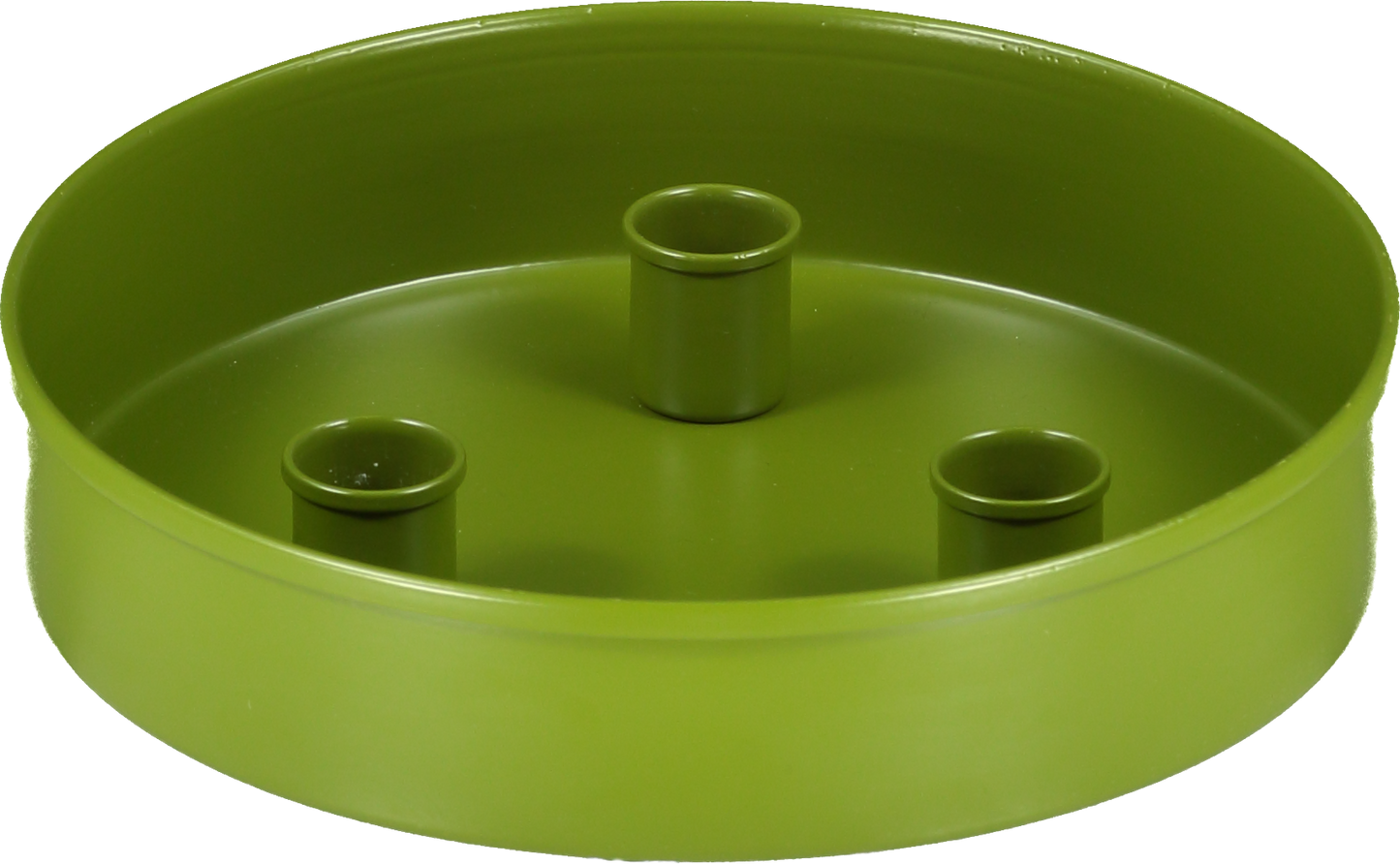 Olive Metal Candle Platter Holder-ad&i