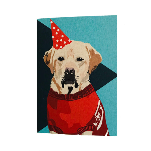Tavis the Labrador Retriever Greeting Card - ad&i
