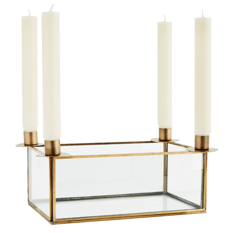 Glass Box Candlestick Holder-ad&i