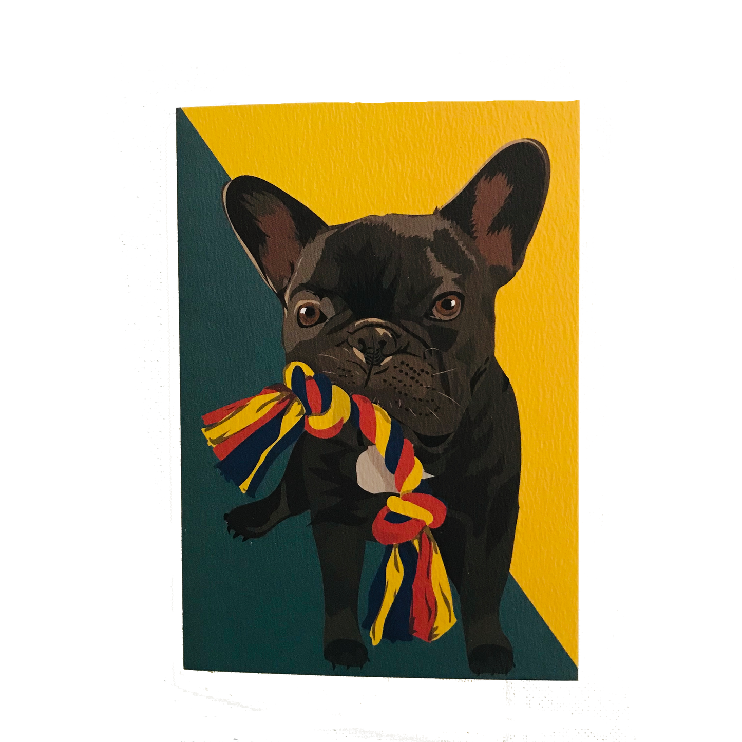 Ronnie French Bulldog Greeting Card - ad&i